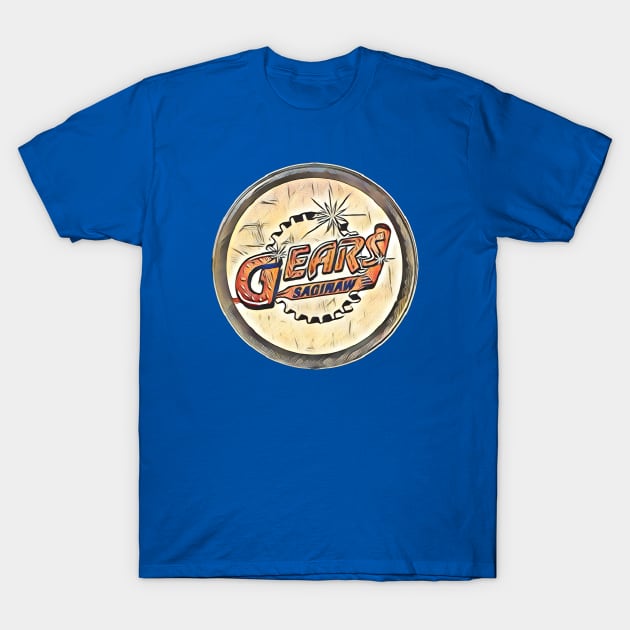 Saginaw Gears Hockey T-Shirt by Kitta’s Shop